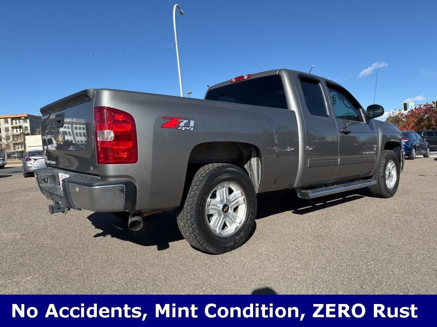 2013 Graystone Metallic /Ebony Chevrolet Silverado 1500 LT (1GCRKSE73DZ) with an Vortec 5.3L V8 SFI VVT Flex Fuel engine, Automatic transmission, located at 8595 Washington St., Thornton, CO, 80229, (303) 287-5511, 39.852348, -104.978447 - 2013 Chevrolet Silverado 1500 with crazy low miles!! This 2 owner truck is in mint condition inside and out with ZERO rust. You will not find a nicer low milage truck. No Accidents, Clean Title.<br><br>All Cars Have Clean Titles And Are Serviced Before Sale., Clean Carfax, No Accident, Vortec 5.3L V - Photo#4