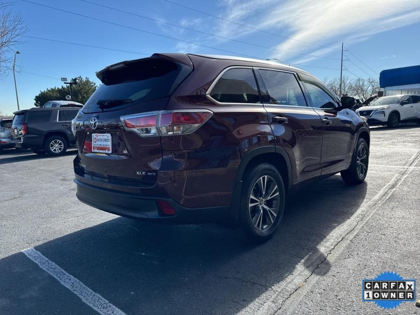 2016 Ooh La La Rouge Mica /Almond Toyota Highlander XLE V6 (5TDJKRFH1GS) with an 3.5L V6 DOHC Dual VVT-i 24V engine, Automatic transmission, located at 8595 Washington St., Thornton, CO, 80229, (303) 287-5511, 39.852348, -104.978447 - 2016 Toyota Highlander CARFAX One-Owner, AWD and in excellent condition inside and out. <br><br> All Cars Have Clean Titles And Are Serviced Before Sale., CarfaxOne Owner, No Accidents, Backup Camera, Leather, Heated Seats, Bluetooth/ With Bluetooth Audio, Non Smoker, No Pet Odor Or Hair, Highlande - Photo#4