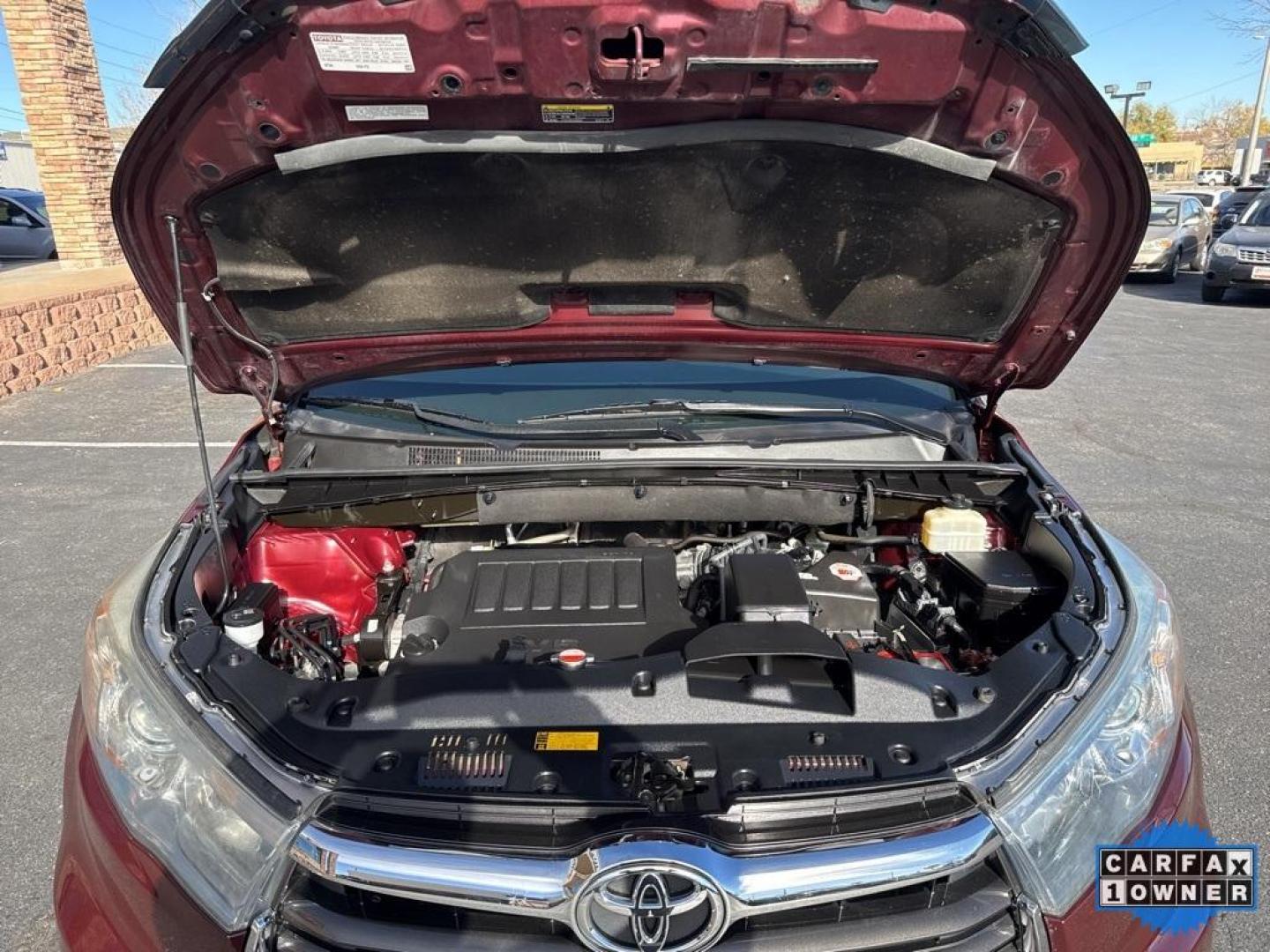 2016 Ooh La La Rouge Mica /Almond Toyota Highlander XLE V6 (5TDJKRFH1GS) with an 3.5L V6 DOHC Dual VVT-i 24V engine, Automatic transmission, located at 8595 Washington St., Thornton, CO, 80229, (303) 287-5511, 39.852348, -104.978447 - 2016 Toyota Highlander CARFAX One-Owner, AWD and in excellent condition inside and out. <br><br> All Cars Have Clean Titles And Are Serviced Before Sale., CarfaxOne Owner, No Accidents, Backup Camera, Leather, Heated Seats, Bluetooth/ With Bluetooth Audio, Non Smoker, No Pet Odor Or Hair, Highlande - Photo#46