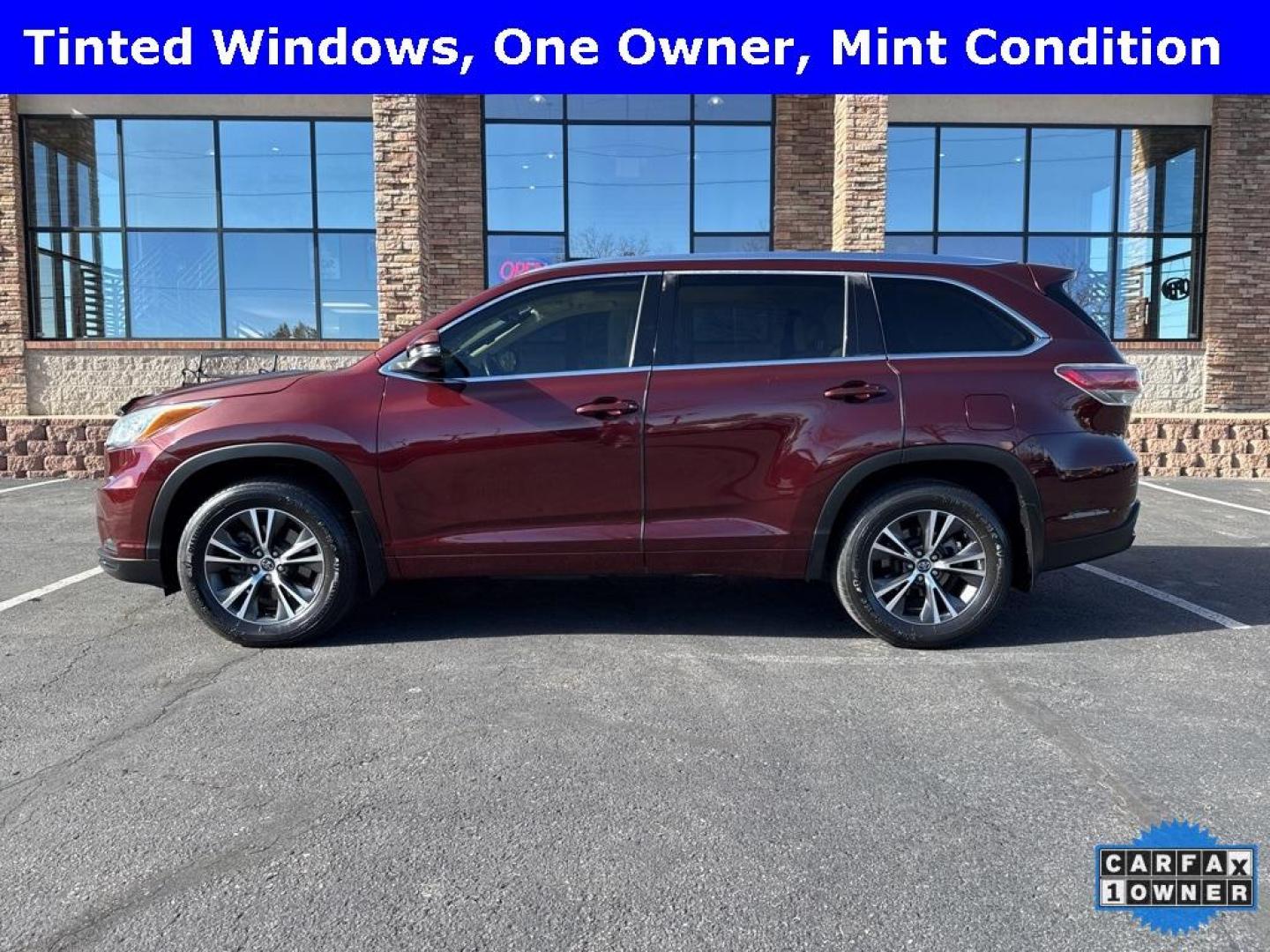 2016 Ooh La La Rouge Mica /Almond Toyota Highlander XLE V6 (5TDJKRFH1GS) with an 3.5L V6 DOHC Dual VVT-i 24V engine, Automatic transmission, located at 8595 Washington St., Thornton, CO, 80229, (303) 287-5511, 39.852348, -104.978447 - 2016 Toyota Highlander CARFAX One-Owner, AWD and in excellent condition inside and out. <br><br> All Cars Have Clean Titles And Are Serviced Before Sale., CarfaxOne Owner, No Accidents, Backup Camera, Leather, Heated Seats, Bluetooth/ With Bluetooth Audio, Non Smoker, No Pet Odor Or Hair, Highlande - Photo#6