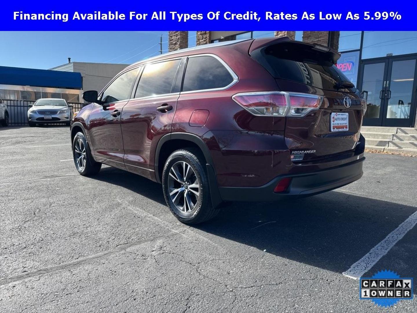 2016 Ooh La La Rouge Mica /Almond Toyota Highlander XLE V6 (5TDJKRFH1GS) with an 3.5L V6 DOHC Dual VVT-i 24V engine, Automatic transmission, located at 8595 Washington St., Thornton, CO, 80229, (303) 287-5511, 39.852348, -104.978447 - 2016 Toyota Highlander CARFAX One-Owner, AWD and in excellent condition inside and out. <br><br> All Cars Have Clean Titles And Are Serviced Before Sale., CarfaxOne Owner, No Accidents, Backup Camera, Leather, Heated Seats, Bluetooth/ With Bluetooth Audio, Non Smoker, No Pet Odor Or Hair, Highlande - Photo#7