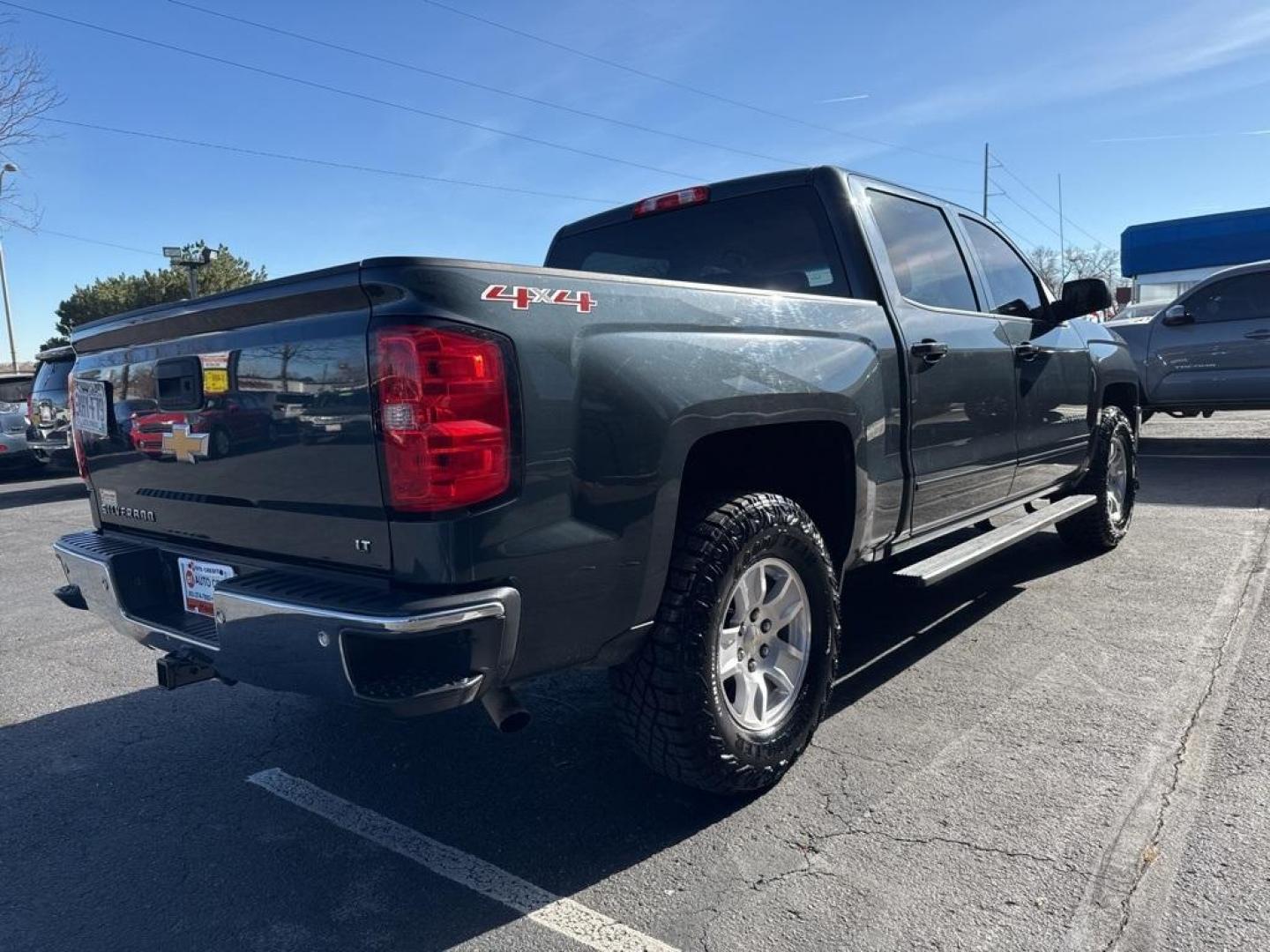 2017 Graphite Metallic /Cocoa/Dune Chevrolet Silverado 1500 LT (3GCUKREC1HG) with an V8 engine, Automatic transmission, located at 8595 Washington St., Thornton, CO, 80229, (303) 287-5511, 39.852348, -104.978447 - 2017 Chevrolet Silverado 1500 4WD LT1 that has just had a complete tune up including, new brakes front and rear, spark plugs, shocks front and rear, oil change and filters, new tires. This truck is in tiptop shape inside and out! No accidents, non smoker truck that shows no signs of abuse. <br><br> - Photo#4