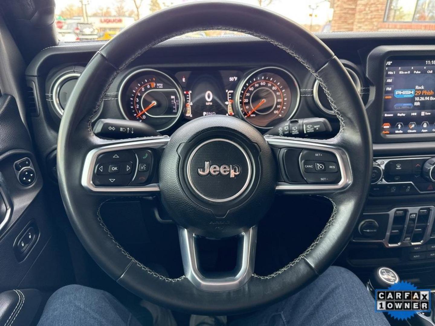 2018 Billet Silver Metallic Clearcoat /Black Jeep Wrangler Unlimited Sahara (1C4HJXEG2JW) with an 3.6L V6 24V VVT engine, Automatic transmission, located at 10890 W. Colfax Ave., Lakewood, CO, 80215, (303) 274-7692, 39.739914, -105.120132 - 2018 Jeep Wrangler, Sahara matching hard top. CARFAX One-Owner. No dents, no rock chips, no rust and in perfect condition inside and out. You will not find a cleaner Sahara out there. Fully serviced and ready for Colorado!! <br><br>4WD All Cars Have Clean Titles And Are Serviced Before Sale., Carfax - Photo#29