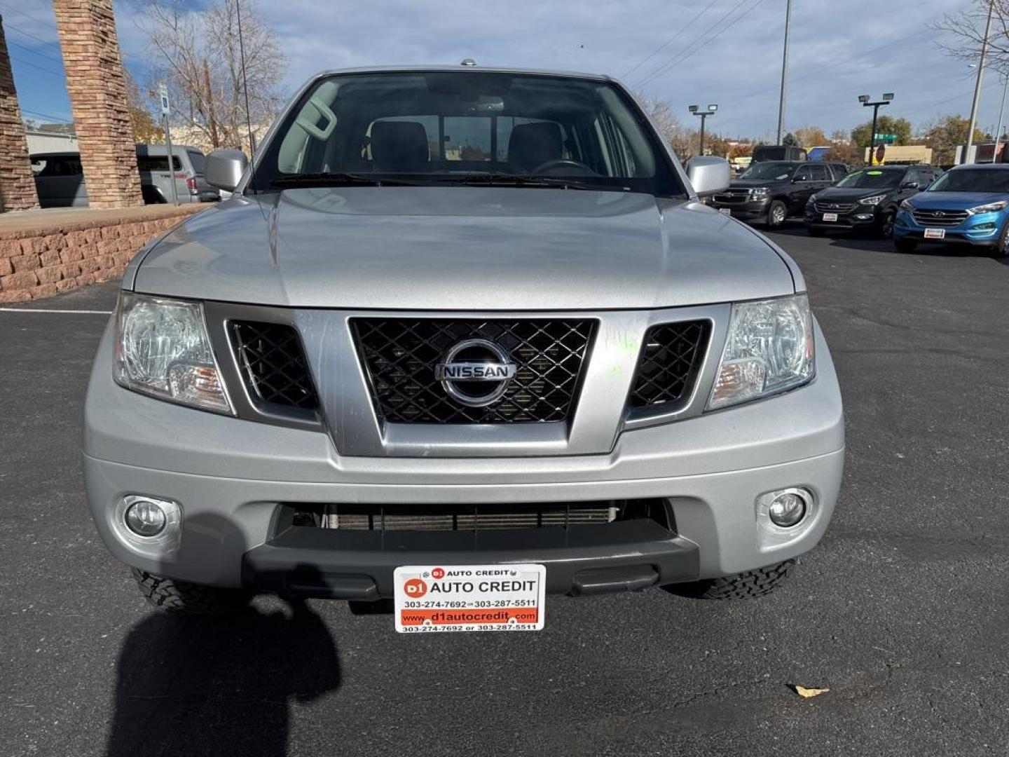 2018 Brilliant Silver /Graphite Nissan Frontier PRO-4X (1N6AD0EVXJN) with an 4.0L V6 DOHC engine, Automatic transmission, located at 8595 Washington St., Thornton, CO, 80229, (303) 287-5511, 39.852348, -104.978447 - 2018 Nissan Frontier PRO -4X 4WD in mint condition inside and out. This non smoker shows no signs of abuse anywhere and is rust free. Clean Colorado title and ready to go!! <br><br>All Cars Have Clean Titles And Are Serviced Before Sale., Clean Carfax, No Accident, Heated Seats, Apple/Android Car Pl - Photo#1