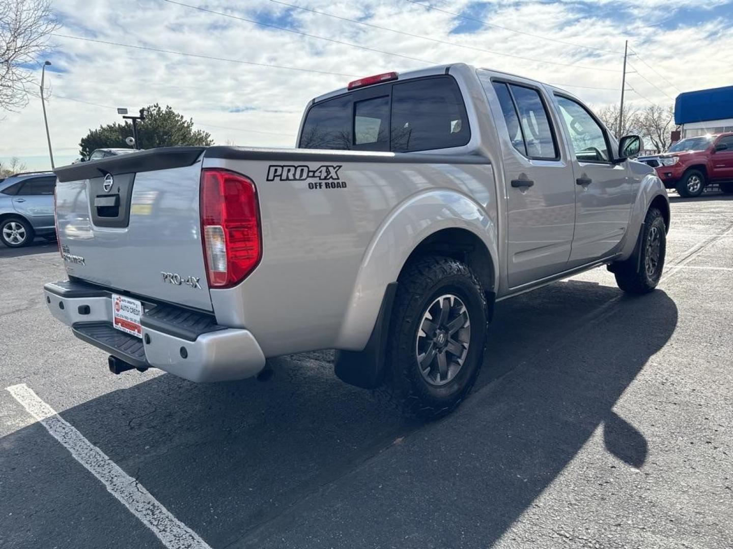 2018 Brilliant Silver /Graphite Nissan Frontier PRO-4X (1N6AD0EVXJN) with an 4.0L V6 DOHC engine, Automatic transmission, located at 8595 Washington St., Thornton, CO, 80229, (303) 287-5511, 39.852348, -104.978447 - 2018 Nissan Frontier PRO -4X 4WD in mint condition inside and out. This non smoker shows no signs of abuse anywhere and is rust free. Clean Colorado title and ready to go!! <br><br>All Cars Have Clean Titles And Are Serviced Before Sale., Clean Carfax, No Accident, Heated Seats, Apple/Android Car Pl - Photo#4