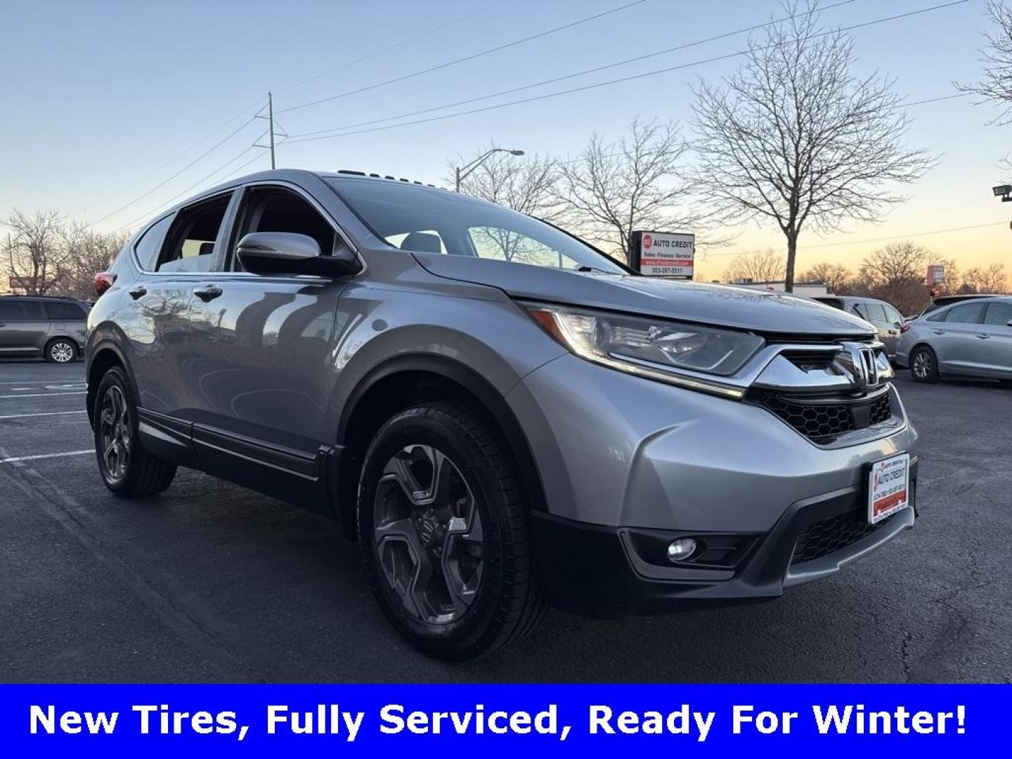 2018 Lunar Silver Metallic /Gray Honda CR-V EX (7FARW2H58JE) with an 1.5L I4 DOHC 16V engine, CVT transmission, located at 8595 Washington St., Thornton, CO, 80229, (303) 287-5511, 39.852348, -104.978447 - 2018 Honda CR-V AWD All Cars Have Clean Titles And Are Serviced Before Sale., Clean Carfax, No Accident, Apple/Android Car Play, Backup Camera, Non Smoker, No Pet Odor Or Hair, AWD.<br><br>D1 Auto NEVER charges dealer fees! All cars have clean titles and have been inspected for mechanical issues. We - Photo#2