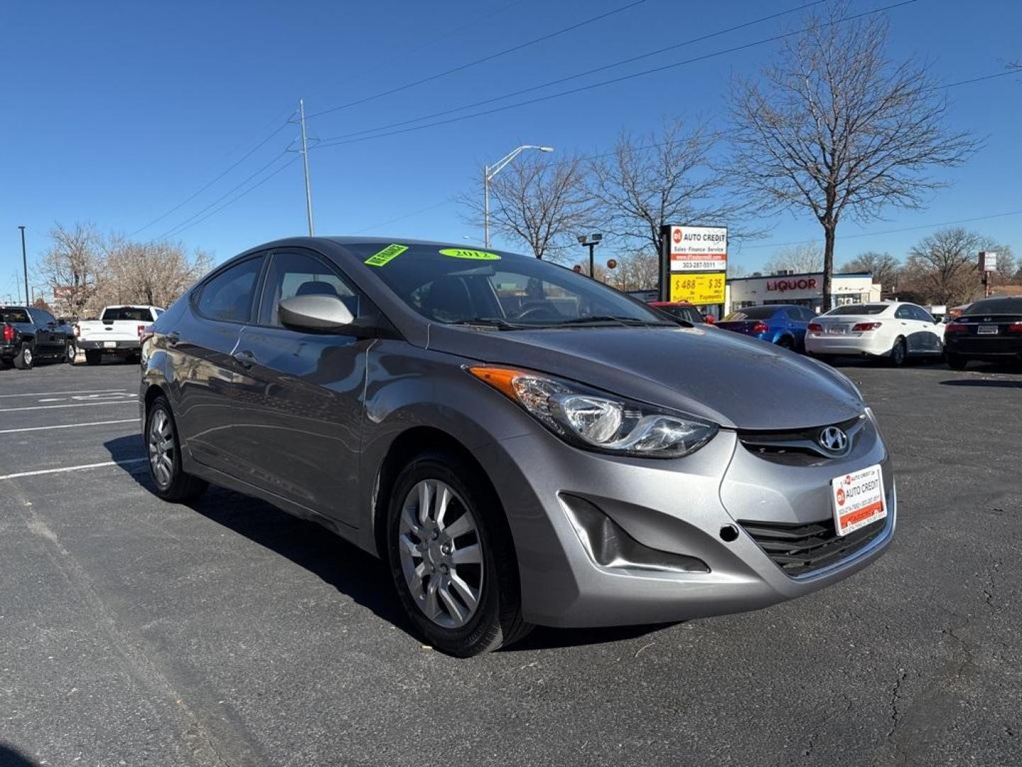 2012 Titanium Gray Metallic /Gray Hyundai Elantra GLS (KMHDH4AE0CU) with an 1.8L 4-Cylinder DOHC 16V Dual CVVT engine, Automatic transmission, located at 8595 Washington St., Thornton, CO, 80229, (303) 287-5511, 39.852348, -104.978447 - 2012 Hyundai Elantra FWD<br><br>D1 Auto NEVER charges dealer fees! All cars have clean titles and have been inspected for mechanical issues. We have financing for everyone. Good credit, bad credit, first time buyers.<br><br>Please call Lakewood Location 303-274-7692 or Thornton 303-287-5511 to sched - Photo#2