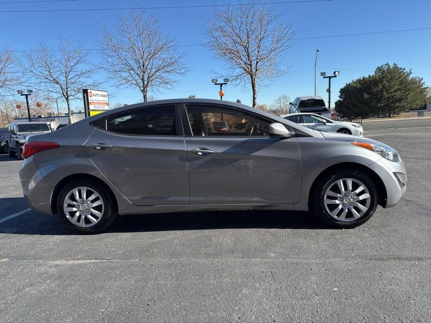 2012 Titanium Gray Metallic /Gray Hyundai Elantra GLS (KMHDH4AE0CU) with an 1.8L 4-Cylinder DOHC 16V Dual CVVT engine, Automatic transmission, located at 8595 Washington St., Thornton, CO, 80229, (303) 287-5511, 39.852348, -104.978447 - 2012 Hyundai Elantra FWD<br><br>D1 Auto NEVER charges dealer fees! All cars have clean titles and have been inspected for mechanical issues. We have financing for everyone. Good credit, bad credit, first time buyers.<br><br>Please call Lakewood Location 303-274-7692 or Thornton 303-287-5511 to sched - Photo#3