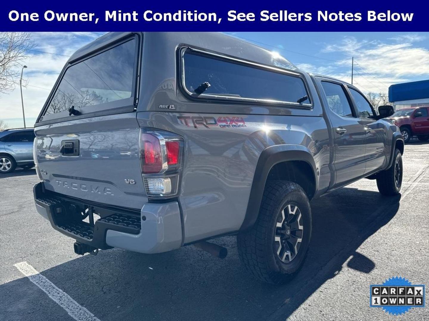 2021 Cement /Black Toyota Tacoma TRD Off-Road (3TMDZ5BN2MM) with an 3.5L V6 PDI DOHC 24V LEV3-ULEV70 278hp engine, Automatic transmission, located at 8595 Washington St., Thornton, CO, 80229, (303) 287-5511, 39.852348, -104.978447 - 2021 Toyota Tacoma TRD OFF ROAD PREMIUM. Fully loaded with every option available!! This truck is in mint condition inside and out with only one small scratch (see pictures). All keys and owners manuals presents. Non smoker and extra clean. CARFAX One-Owner. 4WD V6 All Cars Have Clean Titles And Ar - Photo#4