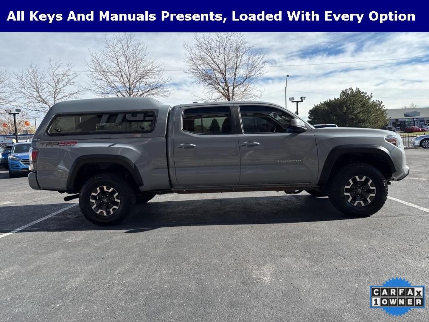 2021 Cement /Black Toyota Tacoma TRD Off-Road (3TMDZ5BN2MM) with an 3.5L V6 PDI DOHC 24V LEV3-ULEV70 278hp engine, Automatic transmission, located at 8595 Washington St., Thornton, CO, 80229, (303) 287-5511, 39.852348, -104.978447 - 2021 Toyota Tacoma TRD OFF ROAD PREMIUM.Fully loaded with every option available!! This truck is in mint condition inside and out with only one small scratch (see pictures). Carfax shows minor damage but there is no paint work on this vehicle. No rust and no wear. All keys and owners manuals present - Photo#3