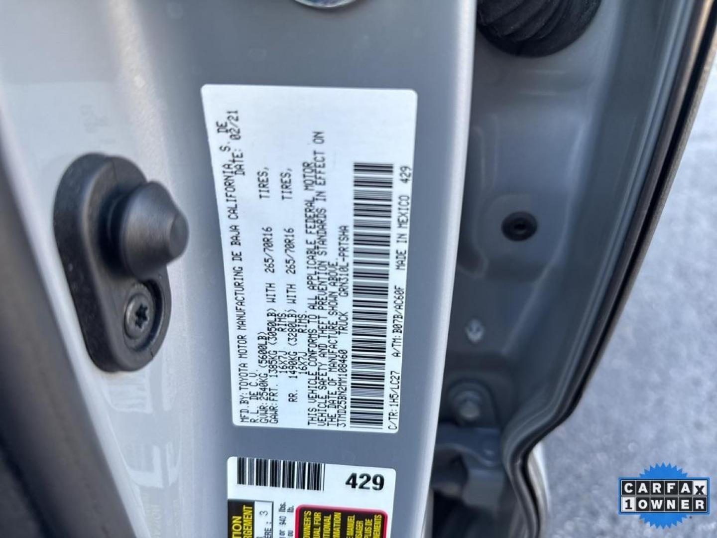 2021 Cement /Black Toyota Tacoma TRD Off-Road (3TMDZ5BN2MM) with an 3.5L V6 PDI DOHC 24V LEV3-ULEV70 278hp engine, Automatic transmission, located at 8595 Washington St., Thornton, CO, 80229, (303) 287-5511, 39.852348, -104.978447 - 2021 Toyota Tacoma TRD OFF ROAD PREMIUM.Fully loaded with every option available!! This truck is in mint condition inside and out with only one small scratch (see pictures). Carfax shows minor damage but there is no paint work on this vehicle. No rust and no wear. All keys and owners manuals present - Photo#37