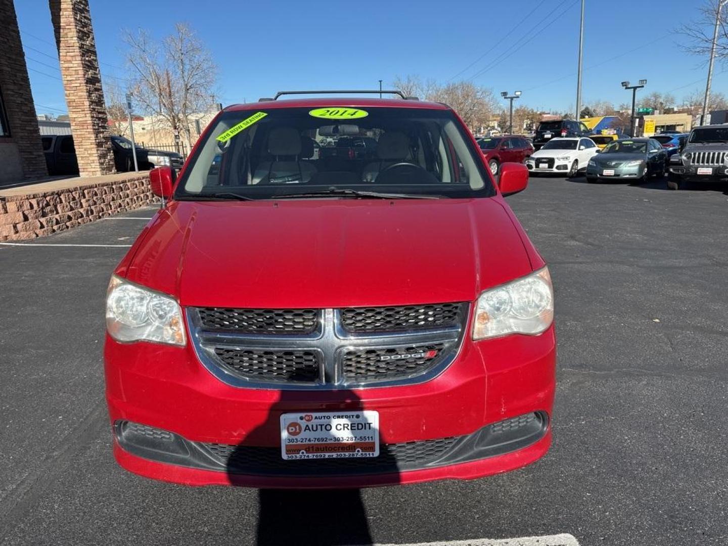 2014 Redline 2 Coat Pearl /Black/Light Graystone Dodge Grand Caravan SXT (2C4RDGCG8ER) with an 3.6L V6 24V VVT engine, Automatic transmission, located at 8595 Washington St., Thornton, CO, 80229, (303) 287-5511, 39.852348, -104.978447 - 2014 Dodge Grand Caravan FWD<br><br>D1 Auto NEVER charges dealer fees! All cars have clean titles and have been inspected for mechanical issues. We have financing for everyone. Good credit, bad credit, first time buyers.<br>Clean CARFAX.<br>Please call Lakewood Location 303-274-7692 or Thornton 303- - Photo#1