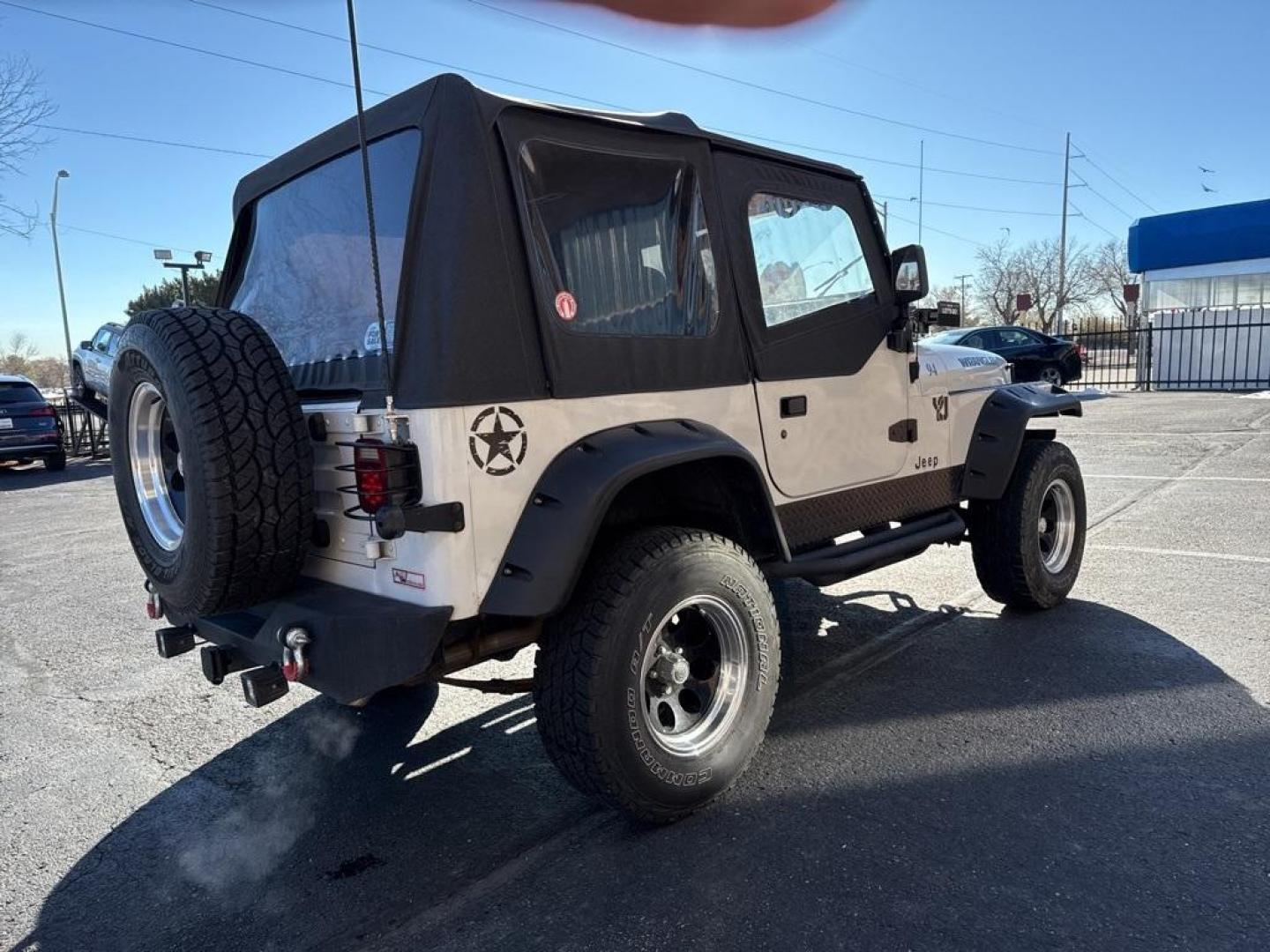 1994 White /Black Jeep Wrangler S (1J4FY19P2RP) with an 2.5L I4 8V engine, Automatic transmission, located at 8595 Washington St., Thornton, CO, 80229, (303) 287-5511, 39.852348, -104.978447 - 1994 Jeep Wrangler 4WD that someone spent a lot of time and money rebuilding so you dont need to! Rebuilt from the ground up and runs great. Lots of extras goodies and ready for any sort of adventure. <br><br>D1 Auto NEVER charges dealer fees! All cars have clean titles and have been inspected for m - Photo#3