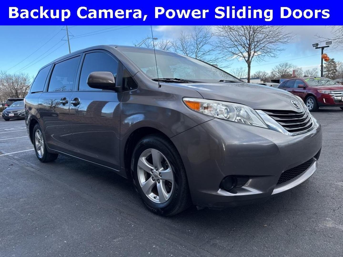 2014 Predawn Gray Mica /Light Gray Toyota Sienna LE (5TDKK3DCXES) with an 3.5L V6 SMPI DOHC engine, Automatic transmission, located at 8595 Washington St., Thornton, CO, 80229, (303) 287-5511, 39.852348, -104.978447 - 2014 Toyota Sienna FWD 8 Passenger<br><br>D1 Auto NEVER charges dealer fees! All cars have clean titles and have been inspected for mechanical issues. We have financing for everyone. Good credit, bad credit, first time buyers.<br>Clean CARFAX. Odometer is 24985 miles below market average!<br>Please - Photo#2