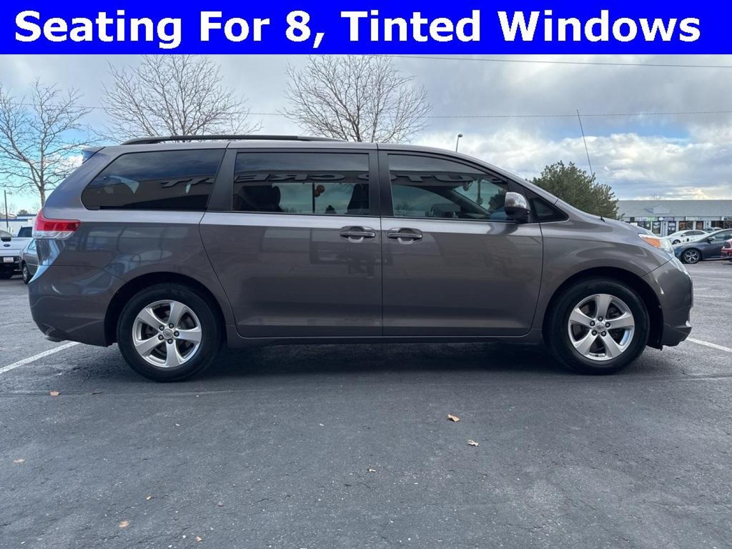 2014 Predawn Gray Mica /Light Gray Toyota Sienna LE (5TDKK3DCXES) with an 3.5L V6 SMPI DOHC engine, Automatic transmission, located at 8595 Washington St., Thornton, CO, 80229, (303) 287-5511, 39.852348, -104.978447 - 2014 Toyota Sienna FWD 8 Passenger<br><br>D1 Auto NEVER charges dealer fees! All cars have clean titles and have been inspected for mechanical issues. We have financing for everyone. Good credit, bad credit, first time buyers.<br>Clean CARFAX. Odometer is 24985 miles below market average!<br>Please - Photo#3