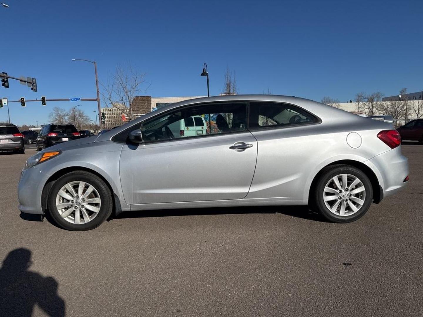 2014 Bright Silver /Black Kia Forte Koup EX (KNAFX6A8XE5) with an 2.0L I4 DOHC CVVT engine, Automatic transmission, located at 8595 Washington St., Thornton, CO, 80229, (303) 287-5511, 39.852348, -104.978447 - 2014 Kia Forte Koup FWD<br><br>D1 Auto NEVER charges dealer fees! All cars have clean titles and have been inspected for mechanical issues. We have financing for everyone. Good credit, bad credit, first time buyers.<br><br>Please call Lakewood Location 303-274-7692 or Thornton 303-287-5511 to schedu - Photo#7