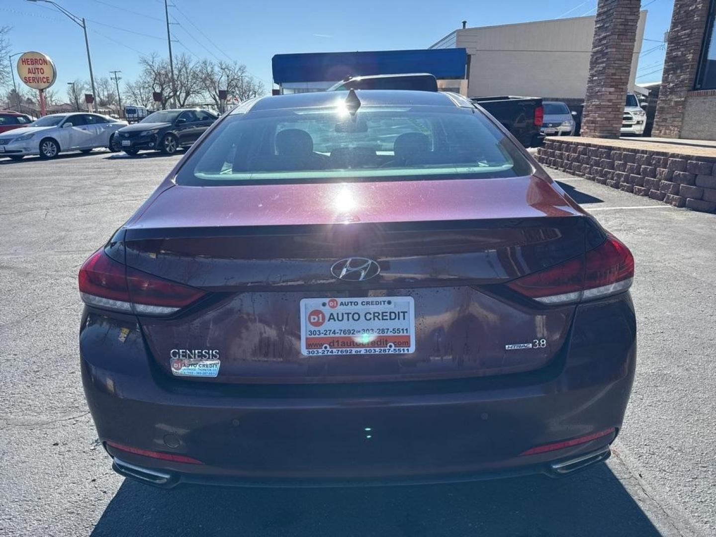 2015 Pamplona Red /Grey Hyundai Genesis 3.8 (KMHGN4JEXFU) with an 3.8L V6 DGI DOHC Dual CVVT engine, Automatic transmission, located at 8595 Washington St., Thornton, CO, 80229, (303) 287-5511, 39.852348, -104.978447 - 2015 Hyundai Genesis AWD Grey Leather.<br><br>D1 Auto NEVER charges dealer fees! All cars have clean titles and have been inspected for mechanical issues. We have financing for everyone. Good credit, bad credit, first time buyers.<br><br>Please call Lakewood Location 303-274-7692 or Thornton 303-287 - Photo#5