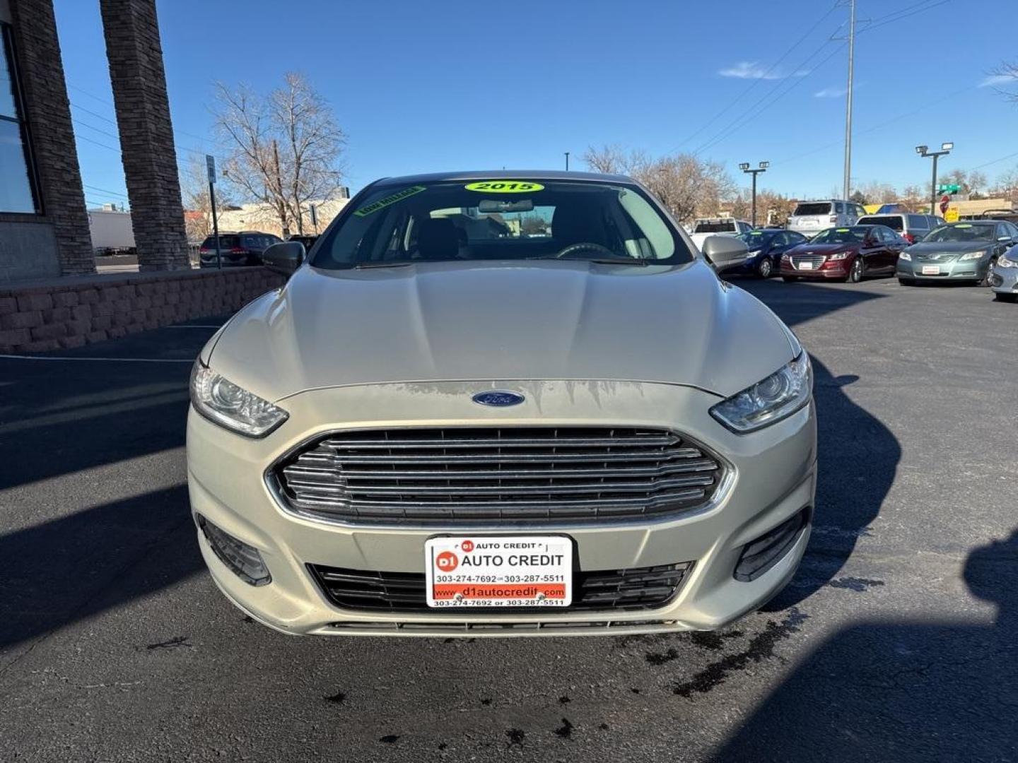 2015 Tectonic /Charcoal Black Ford Fusion Hybrid SE (3FA6P0LU4FR) with an I4 Hybrid engine, CVT transmission, located at 8595 Washington St., Thornton, CO, 80229, (303) 287-5511, 39.852348, -104.978447 - 2015 Ford Fusion Hybrid FWD I4 Hybrid.<br><br>D1 Auto NEVER charges dealer fees! All cars have clean titles and have been inspected for mechanical issues. We have financing for everyone. Good credit, bad credit, first time buyers.<br><br>Please call Lakewood Location 303-274-7692 or Thornton 303-287 - Photo#1