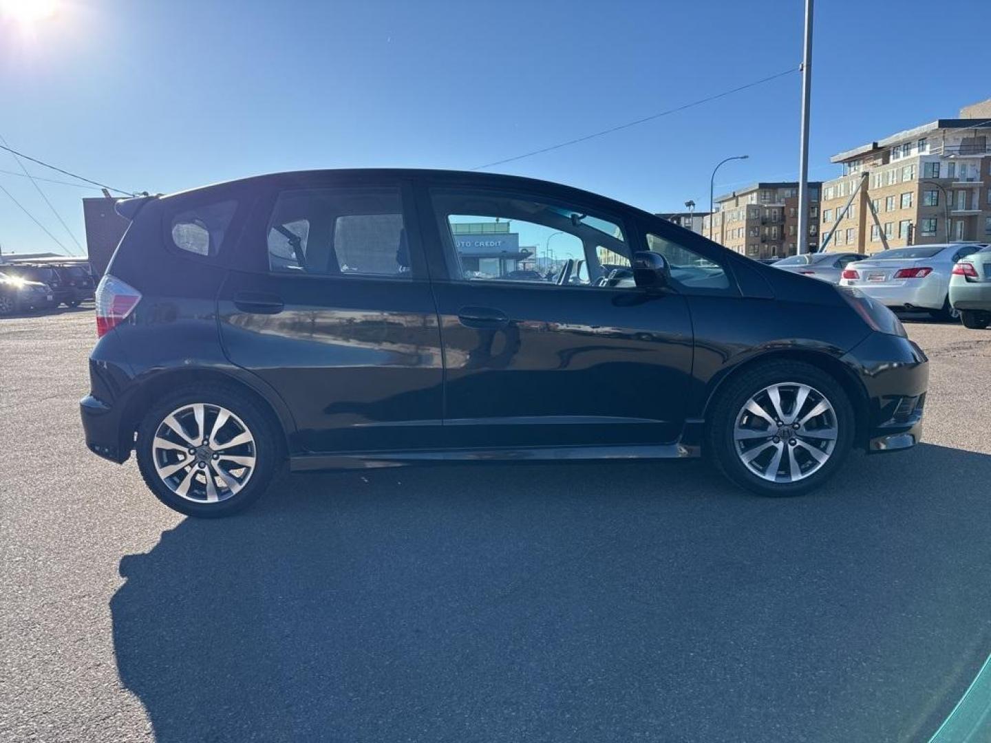 2013 Crystal Black Pearl /Black Honda Fit Sport (JHMGE8H59DC) with an 1.5L 16V 4-Cylinder SOHC i-VTEC engine, Automatic transmission, located at 8595 Washington St., Thornton, CO, 80229, (303) 287-5511, 39.852348, -104.978447 - 2013 Honda Fit FWD<br><br>D1 Auto NEVER charges dealer fees! All cars have clean titles and have been inspected for mechanical issues. We have financing for everyone. Good credit, bad credit, first time buyers.<br><br>Please call Lakewood Location 303-274-7692 or Thornton 303-287-5511 to schedule a - Photo#1