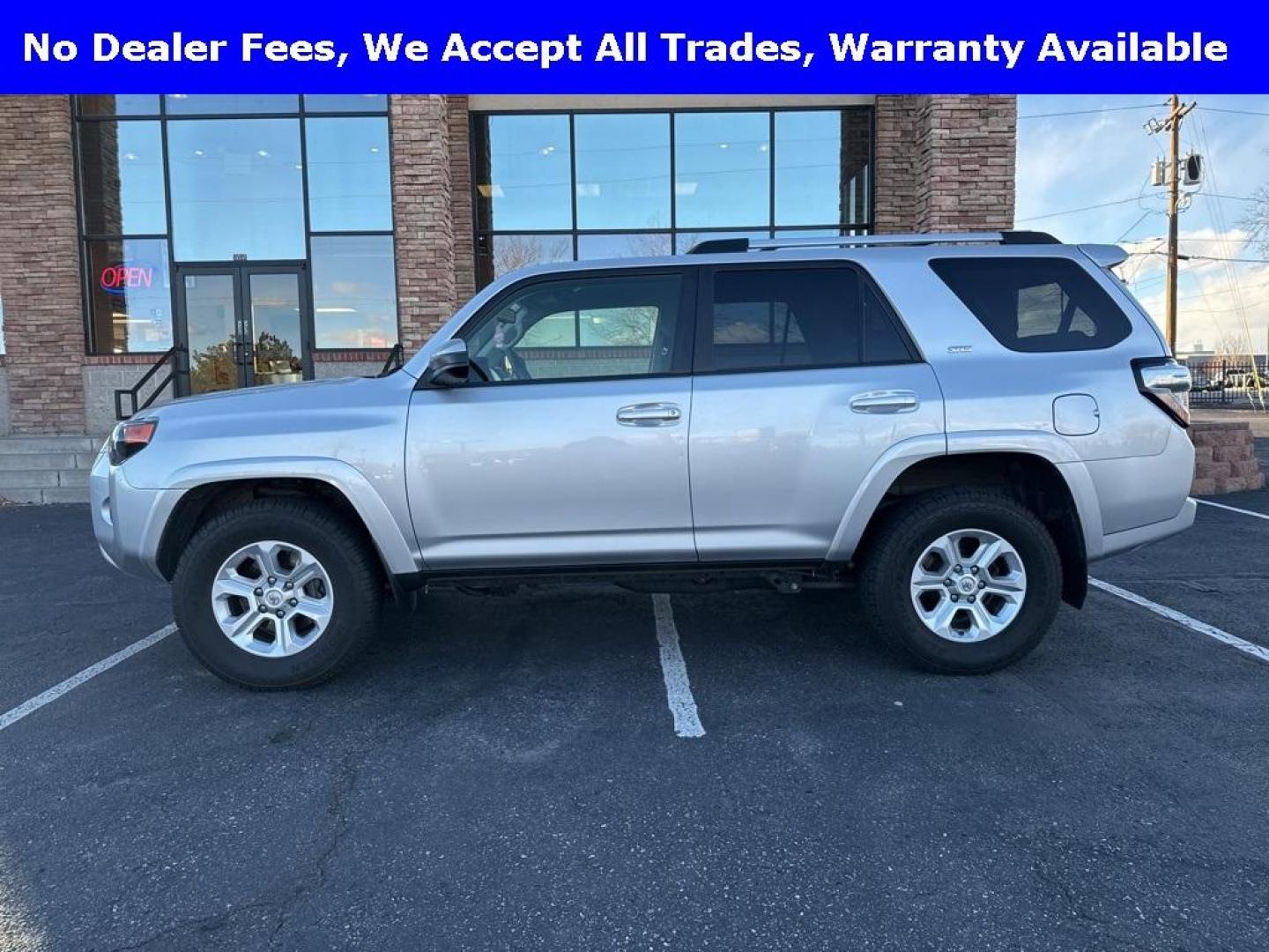 2021 Classic Silver Metallic /Gray Toyota 4Runner SR5 (JTEMU5JR1M5) with an 4.0L V6 SMPI DOHC engine, Automatic transmission, located at 8595 Washington St., Thornton, CO, 80229, (303) 287-5511, 39.852348, -104.978447 - 2021 Toyota 4Runner SR5 4WD With 3rd Row Seating!! No accidents and has a clean title. Well maintained and loaded with, Apple/ Android Carplay, backup camera, 3 rows of seating, power seat and more. <br><br> All Cars Have Clean Titles And Are Serviced Before Sale., Clean Carfax, No Accident, Apple/ - Photo#7