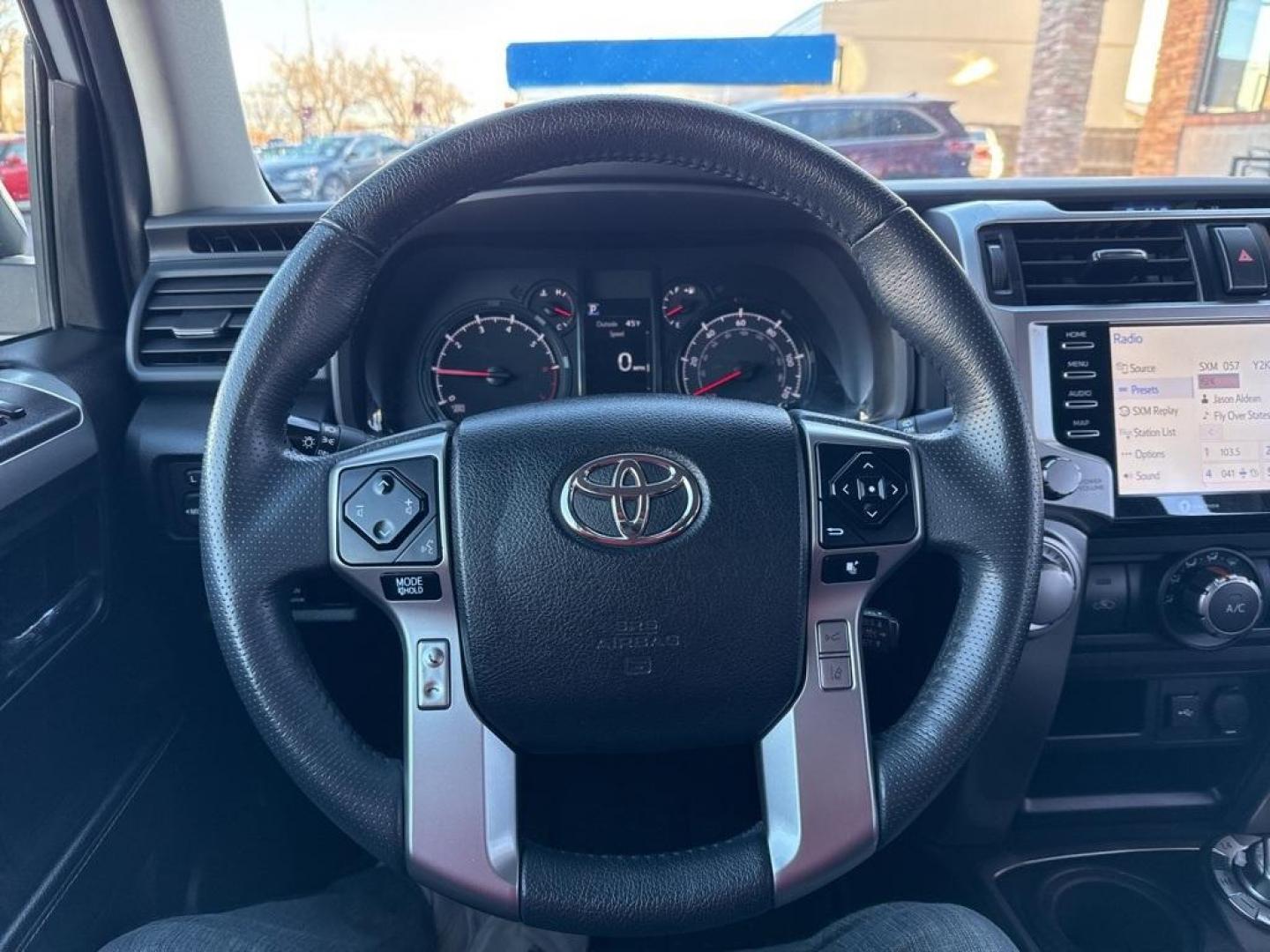 2021 Classic Silver Metallic /Gray Toyota 4Runner SR5 (JTEMU5JR1M5) with an 4.0L V6 SMPI DOHC engine, Automatic transmission, located at 8595 Washington St., Thornton, CO, 80229, (303) 287-5511, 39.852348, -104.978447 - 2021 Toyota 4Runner SR5 4WD With 3rd Row Seating!! No accidents and has a clean title. Well maintained and loaded with, Apple/ Android Carplay, backup camera, 3 rows of seating, power seat and more. <br><br> All Cars Have Clean Titles And Are Serviced Before Sale., Clean Carfax, No Accident, Apple/ - Photo#9