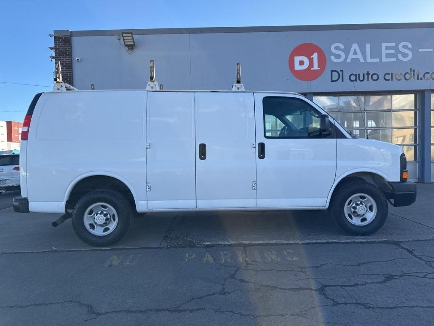 2015 Summit White /Medium Pewter Chevrolet Express 2500 Work Van (1GCWGFCFXF1) with an Vortec 4.8L V8 SFI engine, Automatic transmission, located at 8595 Washington St., Thornton, CO, 80229, (303) 287-5511, 39.852348, -104.978447 - 2015 Chevrolet Express 2500 CARFAX One-Owner. RWD Cargo<br><br>D1 Auto NEVER charges dealer fees! All cars have clean titles and have been inspected for mechanical issues. We have financing for everyone. Good credit, bad credit, first time buyers.<br>Clean CARFAX.<br>Please call Lakewood Location 30 - Photo#3