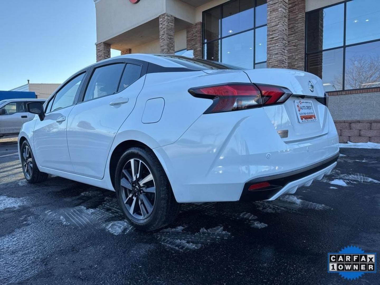 2022 Aspen White Tricoat /Graphite Nissan Versa 1.6 SV (3N1CN8EV9NL) with an 1.6L 4-Cylinder DOHC 16V engine, CVT transmission, located at 10890 W. Colfax Ave., Lakewood, CO, 80215, (303) 274-7692, 39.739914, -105.120132 - 2022 Nissan Versa CARFAX One-Owner.... All Cars Have Clean Titles And Are Serviced Before Sale., CarfaxOne Owner, No Accidents, Apple/Android Car Play, All Books and Keys, New Tires, Blind Spot Monitoring, Backup Camera, Non Smoker, No Pet Odor Or Hair, 1.6L 4-Cylinder DOHC 16V, FWD.<br><br>D1 Auto - Photo#7