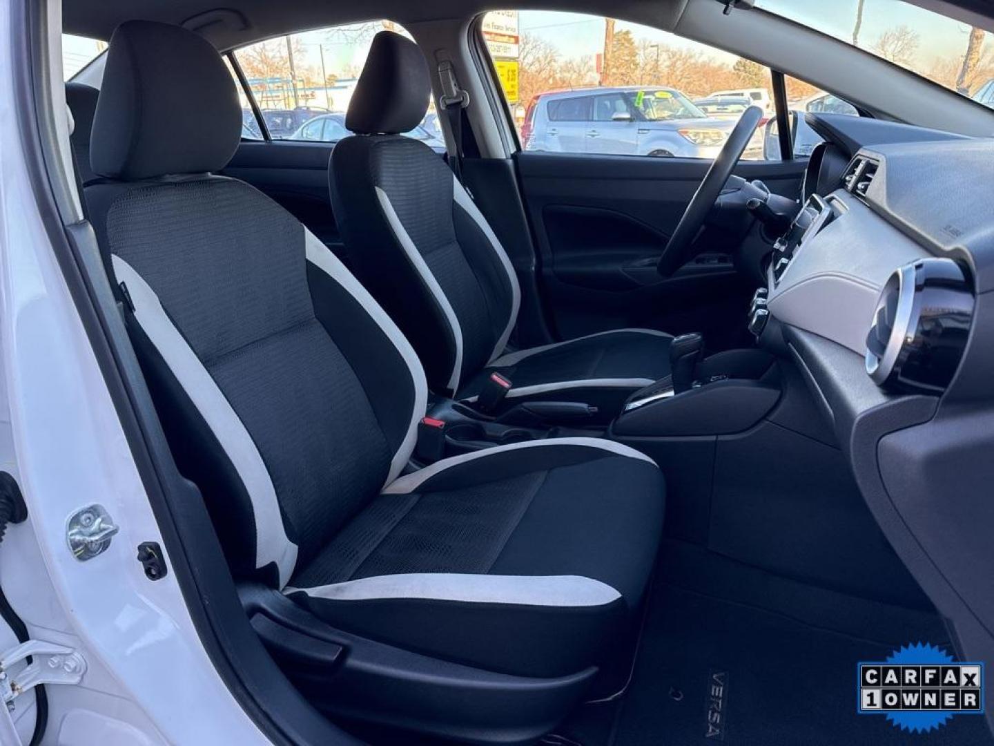 2022 Aspen White Tricoat /Graphite Nissan Versa 1.6 SV (3N1CN8EV9NL) with an 1.6L 4-Cylinder DOHC 16V engine, CVT transmission, located at 10890 W. Colfax Ave., Lakewood, CO, 80215, (303) 274-7692, 39.739914, -105.120132 - 2022 Nissan Versa CARFAX One-Owner.... All Cars Have Clean Titles And Are Serviced Before Sale., CarfaxOne Owner, No Accidents, Apple/Android Car Play, All Books and Keys, New Tires, Blind Spot Monitoring, Backup Camera, Non Smoker, No Pet Odor Or Hair, 1.6L 4-Cylinder DOHC 16V, FWD.<br><br>D1 Auto - Photo#18