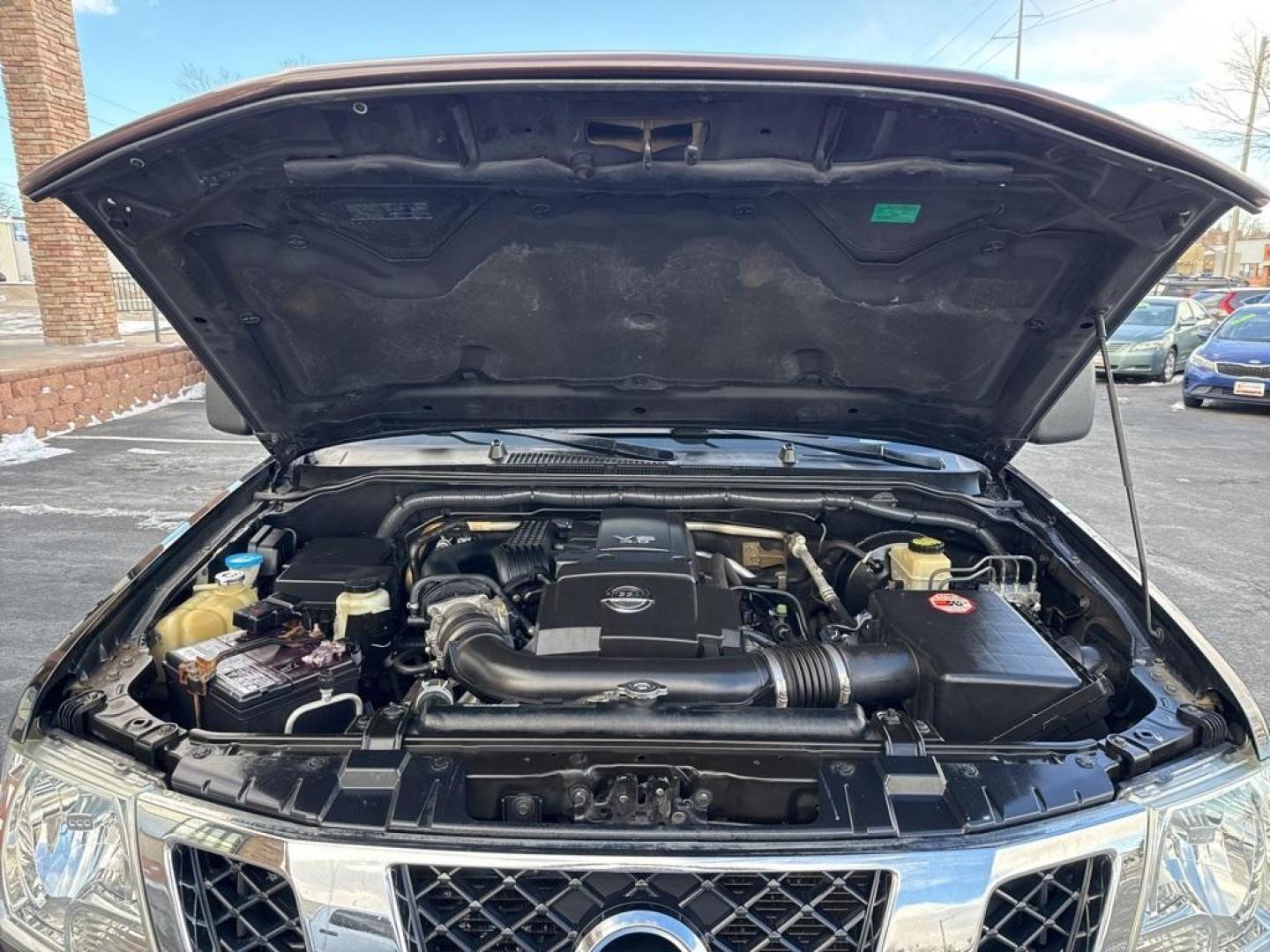 2015 Black /Graphite Nissan Frontier SV (1N6AD0EV5FN) with an 4.0L V6 DOHC engine, Automatic transmission, located at 8595 Washington St., Thornton, CO, 80229, (303) 287-5511, 39.852348, -104.978447 - 2015 Nissan Frontier SV 4WD with clean Carfax, no accidents and fully serviced. This truck is a non smoker, non pet car and has a 2 inch leveling kit and soft tanneau cover. You can tell the previous owner took good care if this one. <br><br>All Cars Have Clean Titles And Are Serviced Before Sale., - Photo#22