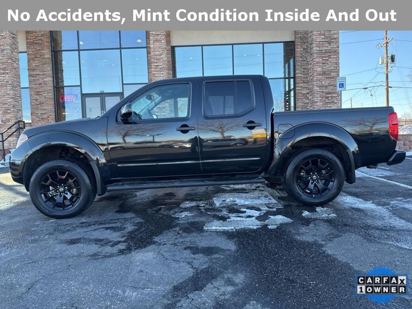 2019 Magnetic Black Pearl /Steel Nissan Frontier SV (1N6AD0EV5KN) with an 4.0L V6 DOHC engine, Automatic transmission, located at 8595 Washington St., Thornton, CO, 80229, (303) 287-5511, 39.852348, -104.978447 - 2019 Nissan Frontier CARFAX One-Owner. 4WD Midnight Edition All Cars Have Clean Titles And Are Serviced Before Sale., CarfaxOne Owner, No Accidents, Apple/Android Car Play, Backup Camera, Heated Seats, Bluetooth/ With Bluetooth Audio, Frontier SV Midnight Edition, 4WD, Bed Liner, Bed Liner/Trailer H - Photo#4