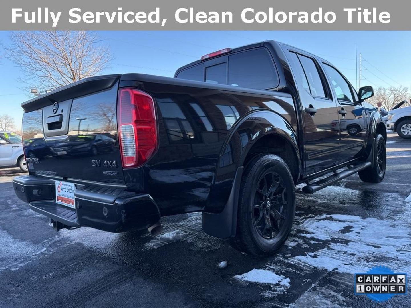 2019 Magnetic Black Pearl /Steel Nissan Frontier SV (1N6AD0EV5KN) with an 4.0L V6 DOHC engine, Automatic transmission, located at 8595 Washington St., Thornton, CO, 80229, (303) 287-5511, 39.852348, -104.978447 - 2019 Nissan Frontier CARFAX One-Owner. 4WD Midnight Edition All Cars Have Clean Titles And Are Serviced Before Sale., CarfaxOne Owner, No Accidents, Apple/Android Car Play, Backup Camera, Heated Seats, Bluetooth/ With Bluetooth Audio, Frontier SV Midnight Edition, 4WD, Bed Liner, Bed Liner/Trailer H - Photo#5