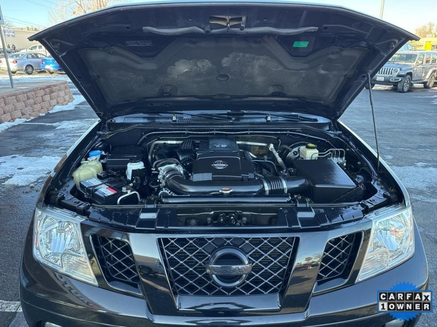 2019 Magnetic Black Pearl /Steel Nissan Frontier SV (1N6AD0EV5KN) with an 4.0L V6 DOHC engine, Automatic transmission, located at 8595 Washington St., Thornton, CO, 80229, (303) 287-5511, 39.852348, -104.978447 - 2019 Nissan Frontier CARFAX One-Owner. 4WD Midnight Edition All Cars Have Clean Titles And Are Serviced Before Sale., CarfaxOne Owner, No Accidents, Apple/Android Car Play, Backup Camera, Heated Seats, Bluetooth/ With Bluetooth Audio, Frontier SV Midnight Edition, 4WD, Bed Liner, Bed Liner/Trailer H - Photo#37