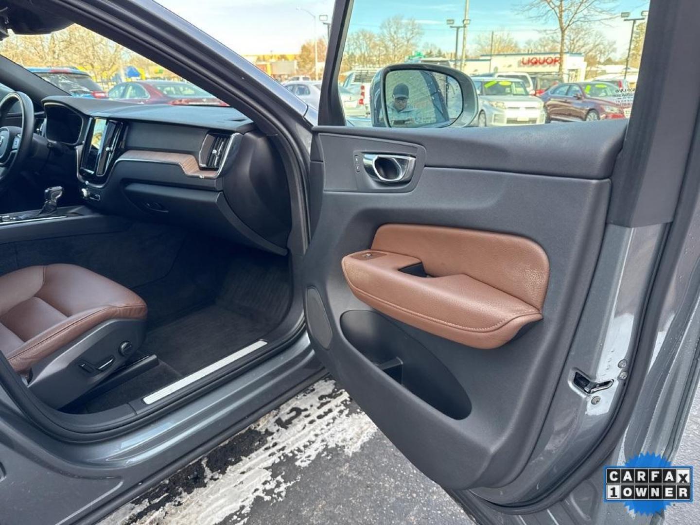 2021 Bright Silver Metallic /Maroon Brown Volvo XC60 T6 Momentum (YV4A22RK5M1) with an I4 Supercharged engine, Automatic transmission, located at 8595 Washington St., Thornton, CO, 80229, (303) 287-5511, 39.852348, -104.978447 - 2021 Volvo XC60 CARFAX One-Owner with regular service on Carfax. T6 engine producing 316 horsepower and equiped with Climate and Premium package. Loaded with hetaed front and rear seats, heated steering wheel, blind spot montoring, collision avoidance and mitigation. Apple/Android Carplay, Panoramic - Photo#29