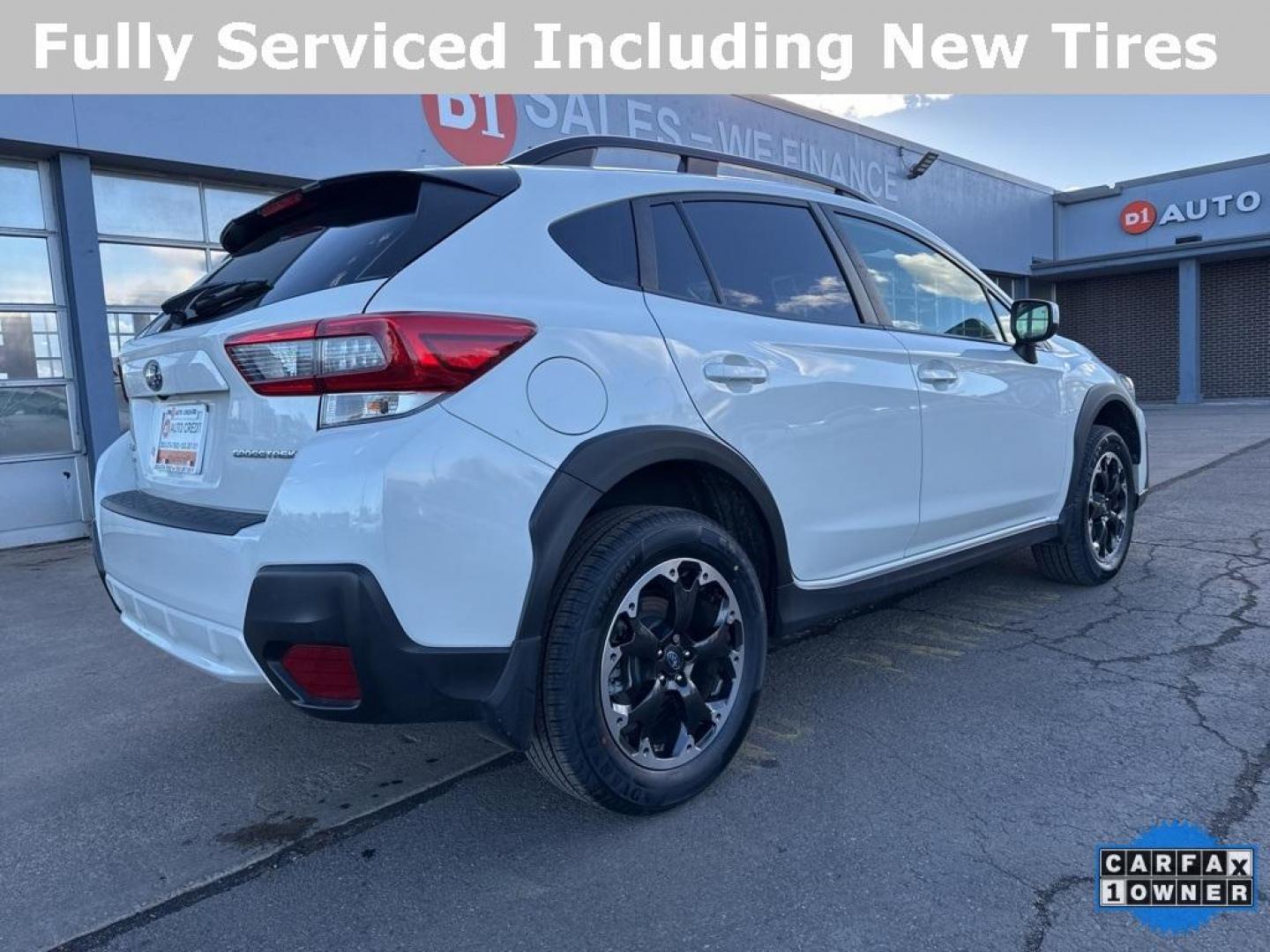 2021 Crystal White Pearl /Black W/Orange Stitching Subaru Crosstrek Premium (JF2GTAEC9M8) with an 2.0L DOHC engine, CVT transmission, located at 10890 W. Colfax Ave., Lakewood, CO, 80215, (303) 274-7692, 39.739914, -105.120132 - 2021 Subaru Crosstrek CARFAX One-Owner. AWD<br><br>D1 Auto NEVER charges dealer fees! All cars have clean titles and have been inspected for mechanical issues. We have financing for everyone. Good credit, bad credit, first time buyers.<br>Clean CARFAX.<br>Please call Lakewood Location 303-274-7692 o - Photo#4