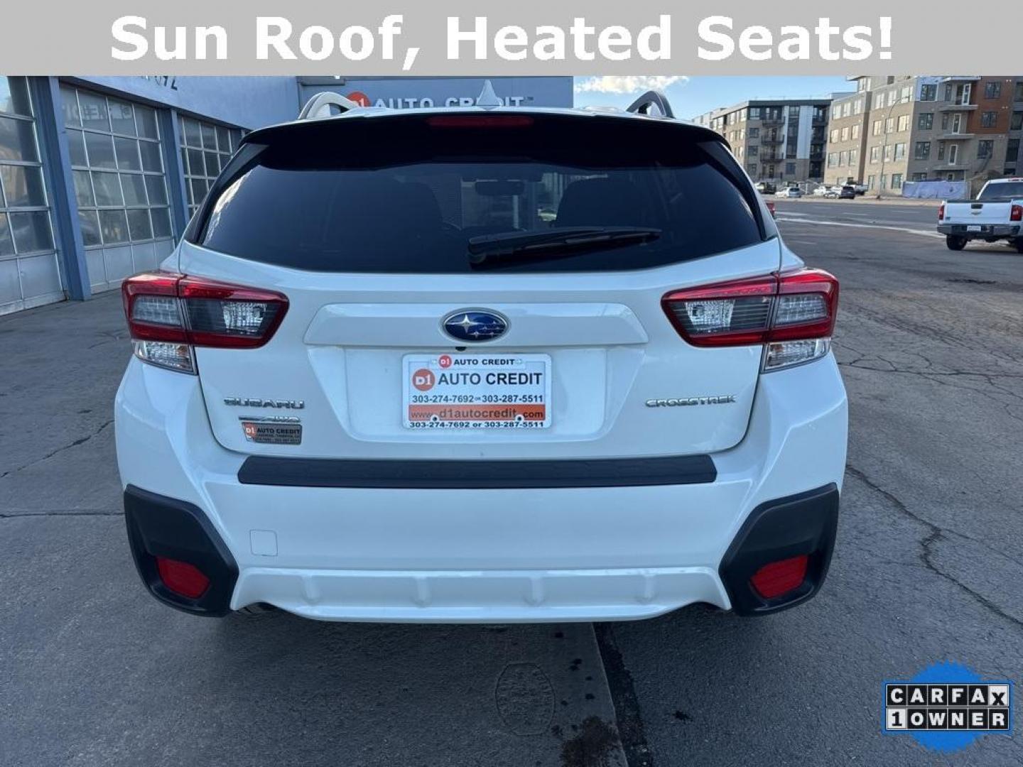 2021 Crystal White Pearl /Black W/Orange Stitching Subaru Crosstrek Premium (JF2GTAEC9M8) with an 2.0L DOHC engine, CVT transmission, located at 10890 W. Colfax Ave., Lakewood, CO, 80215, (303) 274-7692, 39.739914, -105.120132 - 2021 Subaru Crosstrek CARFAX One-Owner. AWD<br><br>D1 Auto NEVER charges dealer fees! All cars have clean titles and have been inspected for mechanical issues. We have financing for everyone. Good credit, bad credit, first time buyers.<br>Clean CARFAX.<br>Please call Lakewood Location 303-274-7692 o - Photo#5