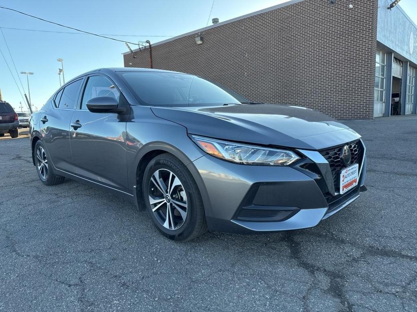 2021 Gun Metallic /Charcoal Nissan Sentra SV (3N1AB8CV3MY) with an 2.0L DOHC engine, CVT transmission, located at 8595 Washington St., Thornton, CO, 80229, (303) 287-5511, 39.852348, -104.978447 - 2021 Nissan Sentra SV, FWD All Cars Have Clean Titles And Are Serviced Before Sale., Apple/Android Car Play, Blind Spot Monitoring, Backup Camera, Collision Warning, Non Smoker, No Pet Odor Or Hair, Sentra SV.<br><br>D1 Auto NEVER charges dealer fees! All cars have clean titles and have been inspect - Photo#2