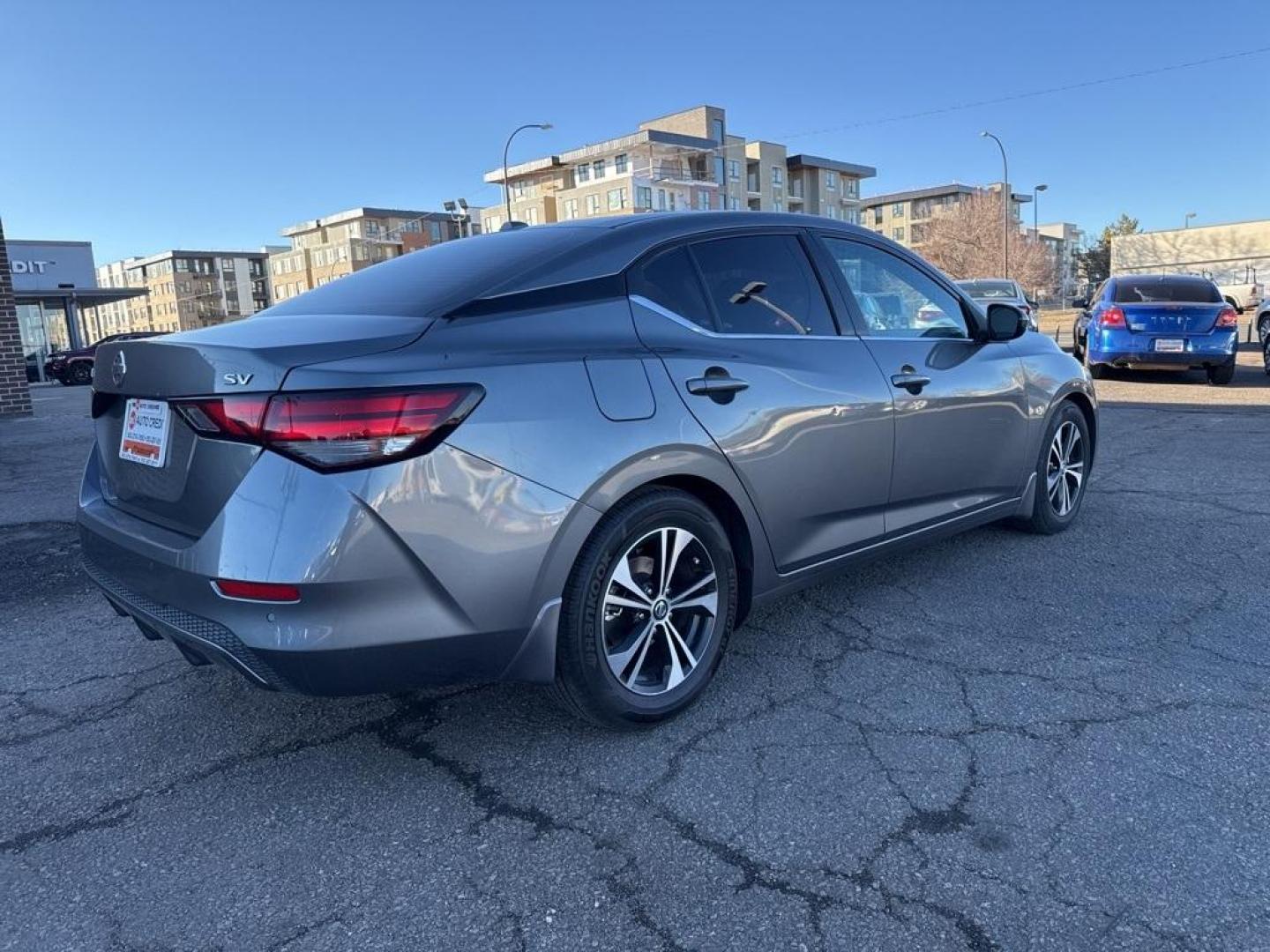 2021 Gun Metallic /Charcoal Nissan Sentra SV (3N1AB8CV3MY) with an 2.0L DOHC engine, CVT transmission, located at 8595 Washington St., Thornton, CO, 80229, (303) 287-5511, 39.852348, -104.978447 - 2021 Nissan Sentra SV, FWD All Cars Have Clean Titles And Are Serviced Before Sale., Apple/Android Car Play, Blind Spot Monitoring, Backup Camera, Collision Warning, Non Smoker, No Pet Odor Or Hair, Sentra SV.<br><br>D1 Auto NEVER charges dealer fees! All cars have clean titles and have been inspect - Photo#4