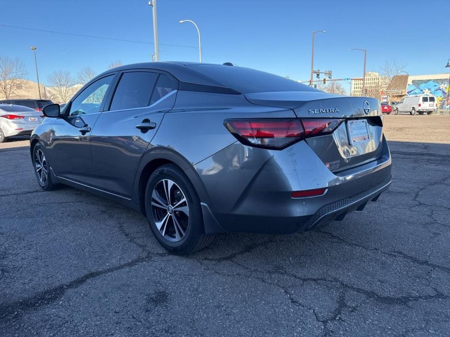 2021 Gun Metallic /Charcoal Nissan Sentra SV (3N1AB8CV3MY) with an 2.0L DOHC engine, CVT transmission, located at 8595 Washington St., Thornton, CO, 80229, (303) 287-5511, 39.852348, -104.978447 - 2021 Nissan Sentra SV, FWD All Cars Have Clean Titles And Are Serviced Before Sale., Apple/Android Car Play, Blind Spot Monitoring, Backup Camera, Collision Warning, Non Smoker, No Pet Odor Or Hair, Sentra SV.<br><br>D1 Auto NEVER charges dealer fees! All cars have clean titles and have been inspect - Photo#6