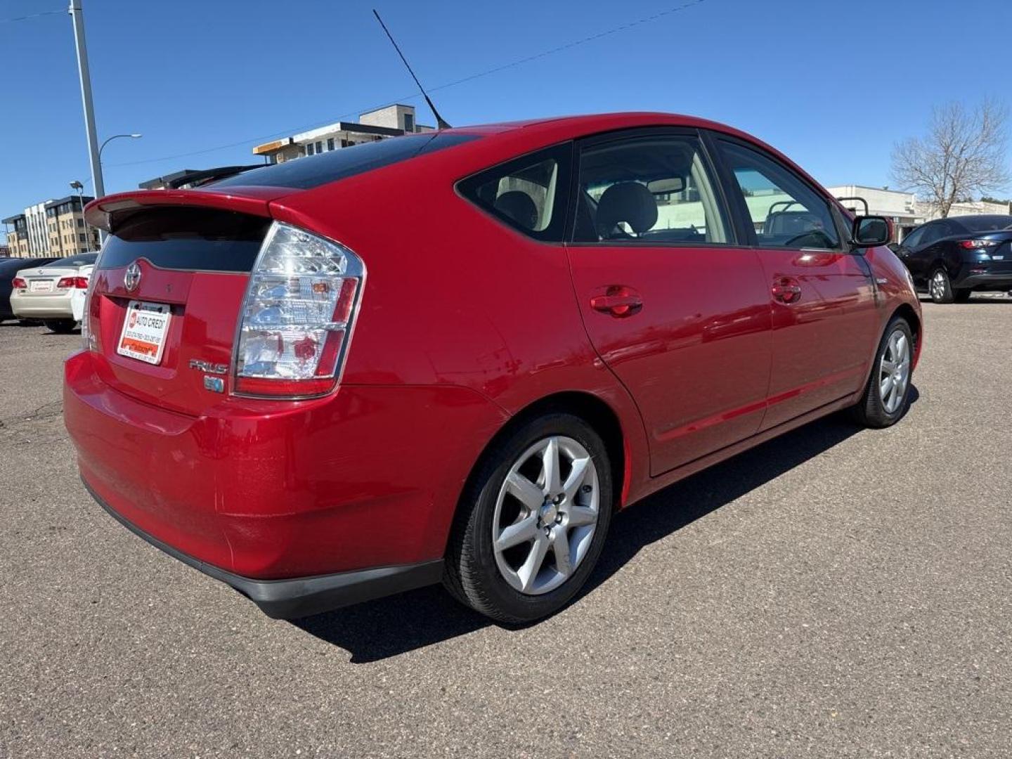 2007 Barcelona Red Metallic /Actual Toyota Prius (JTDKB20U677) with an 1.5L I4 SMPI DOHC engine, CVT transmission, located at 8595 Washington St., Thornton, CO, 80229, (303) 287-5511, 39.852348, -104.978447 - 2007 Toyota Prius FWD 1.5L I4 SMPI DOHC.<br><br>D1 Auto NEVER charges dealer fees! All cars have clean titles and have been inspected for mechanical issues. We have financing for everyone. Good credit, bad credit, first time buyers.<br>Clean CARFAX. Odometer is 51743 miles below market average!<br>P - Photo#4